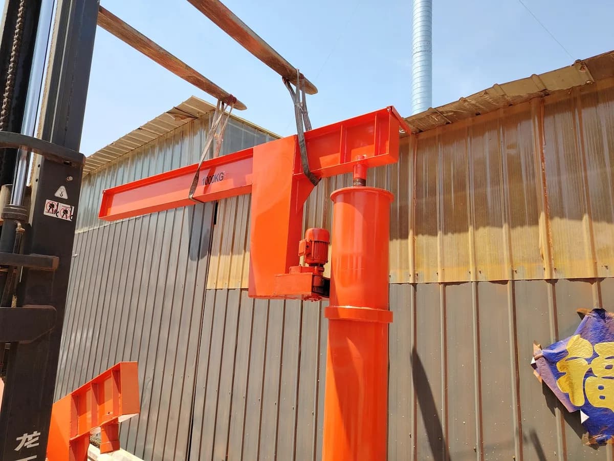 Кран консольный поворотный электрический TOR JIB г/п 1000 кг, высота 3 м, стрела 3 м — фото 3